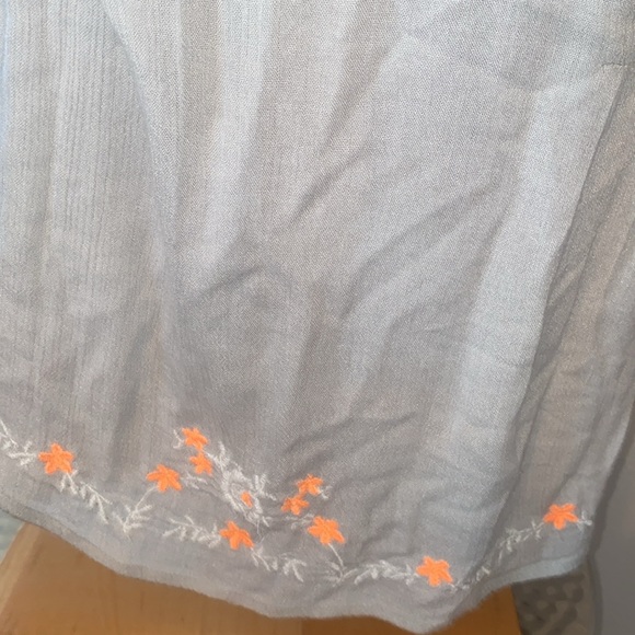 Free People Embroidered Oversized Tank Top size Small - Picture 7 of 9